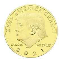 Logotipo personalizado al por mayor Diseño grabado Monedas de metal Monedas Monedas Commemorativas Robado Trump Collectable Coin